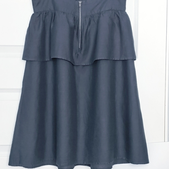 MANGO Dark denim blue color flowy summer cami mini dress - Picture 11 of 11